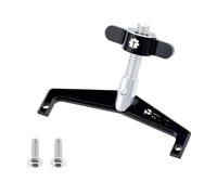 MQAIBENG Aluminum Spare Tire Rack Wheel Holder For Axial 1/8 AXP8 Gilamon Trail Buggy Upgrade(Schwarz)