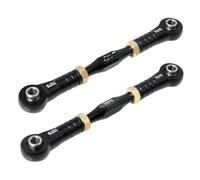 MQAIBENG CNC Aluminum 7075 Servo Steering Link Rod For 1:5 RC Car LOSI DBXL-E 2.0 Upgrade Part(Schwarz)