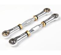 MQAIBENG CNC Aluminum 7075 Servo Steering Link Rod For 1:5 RC Car LOSI DBXL-E 2.0 Upgrade Part(SILVER)