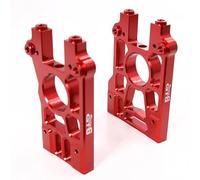 MQAIBENG Compatible with Aluminum Left and Right Centre Diff Differential Brace Mount for 1/5 RC Car L-osi 5ive t Upgrade Part(Left Right Red)