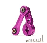 MQAIBENG For #AR340061 Aluminum Fixed Link Steering 25T Servo Arm for RC AR-RMA 6S 1/8 KRA-TON 1/7 MOJ-AVE(Purple)