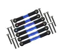 MQAIBENG Metal Bold Tie Rod Combo AR330535 + AR330470 For ARRMA 1/10 Granite Big Rock Crew VORTEKS Senton 4X4 3S Upgrade Parts(Blau)