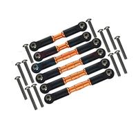 MQAIBENG Metal Bold Tie Rod Combo AR330535 + AR330470 For ARRMA 1/10 Granite Big Rock Crew VORTEKS Senton 4X4 3S Upgrade Parts(Orange)