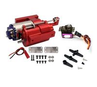 MQAIBENG Three-Generation Full Metal 2 Speed Gearbox Transmission With Servo For WPL B1 B14 B24 C14 C24 For MN D90 D91 MN96 1/12 RC Car Part(Rot)