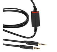 MQDITH 2.0M Replacement Audio Cable Compatible with Astro A40 A40TR Gaming Headset, Inline Mute Wire and No Volume Control Cord (TPE Cord)