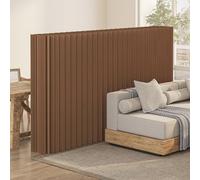 MQDLJSE Foldable Paper Room Divider - Portable Versatile Freestanding Partition for Commercial Spaces, Retail Stores, Office Decor (Brown, H2.2m * L4m)