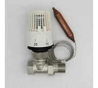 MQEIANG Energy saving 30-70 degree control Floor heating system thermostatic radiator valve M30*1.5 Remote controlle 2way Straight valve (Specification : DN20)