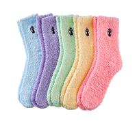 MQELONG Womens Super Soft Fuzzy Cozy Home Sleeping Socks Microfiber Winter Warm Slipper Socks - - One Size