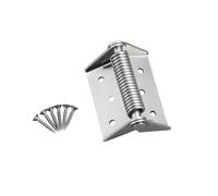 Mqetly Automatic Spring Hinge | Cold-Rolled Steel, Self-Closing Spring Hinge, for Workshops, Silver