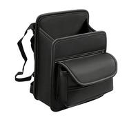 Mqetly Car Storage Organizer Between The Front Seats, Console Organizer Made of PU with Tissue Holder