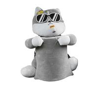 Mqetly , Creative Tissue Box, Trash Can, Dog Shape, Elastic Straps, Wastebasket, Car Decoration, Gray