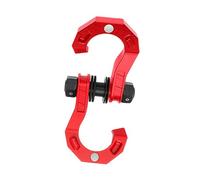 Mqetly D Split Shackle Heavy Duty Shackle Premium Accessories 3/4" Split Shackle for Pulley for Vehicle Recovery, Red Red