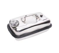 Mqetly Multifunctional Saddle Can, Ideal for Emergencies, Sturdy Liquid Can, Practical Portable Container, 3L Stainless Steel
