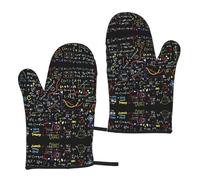 Mqgmz Math Formula Print Microwave Gloves Oven Mitts Funny Home Heat Resistant BBQ Spring/Summer 5.9"X11"