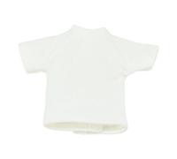 Mqiklt 1 Piece Miniature Figure T Shirt 1/12 Scale Action Figure Clothes Costume Accessory Miniature Clothing Cloth Suitable for, White