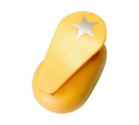 Mqiklt Craft Hole Punch Shape Paper Portable Shape Cutter Tool Confetti Maker Lever Style Construction Pp Alloy Material Suitable for Greeting Cards, Five Pointed Star