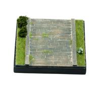 Mqiklt Display Base for 1/64 Scale Diecast Model Collection Diorama Base Crafted From Plaster And Pp Frame Suitable for Gift Giving Home Decoration, Style E