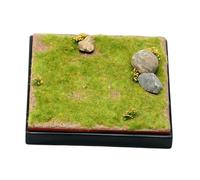 Mqiklt Display Base for 1/64 Scale Diecast Model Collection Diorama Base Crafted From Plaster And Pp Frame Suitable for Gift Giving Home Decoration, Style D
