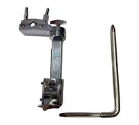 Mqiklt Drum Clamp Mount Adapter for Drum Rack Extension Clamp for Cymbal Support Adjustable Mounting Fixing Alloy Construction, with Rod