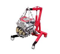 Mqiklt Engine Hoist Model Engine Hanger Model Garage Diorama Accessories Vehicle Maintenance Workshop Miniature Car Repair Accessory Crafted From Pp, A02 red W Engine