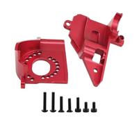 Mqiklt RC Car Motor Mount Base, Aluminum Alloy, Quick Installation, Unique Structure, Replacement Function, Compatible with Remote Controlled Models, red