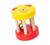 Mqiklt Rotating Rattle, Ideal for Developing Motor Skills, Birthday Gift, Nursing Cylinder, Sensory Toy, yellow