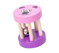 Mqiklt Rotating Rattle, Ideal for Developing Motor Skills, Birthday Gift, Nursing Cylinder, Sensory Toy, violet