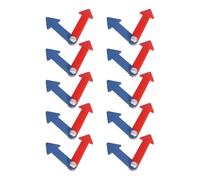 Mqiklt Set of 10 Clock Hands, Replacement Educational Hands, Educational Tools for Teaching in The Classroom, at Home And at School, Style B