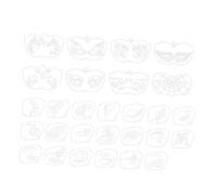 Mqiklt Set of Reusable Face Painting Stencils for DIY Parties And Festive Occasions, Various Patterns, Half Face And