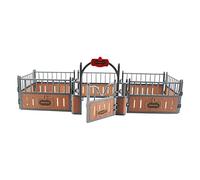Mqiklt Simulation Stable, Horse Stall, Horse for The Arrangement of Diorama, Brown