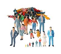 Mqiklt Various Hand-Painted Figurines for Small Table Landscape Decoration, 100pcs 150th