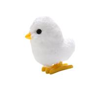 Mqiklt Wind-up Chick, Bouncy Toy for Children, Adorable Original Little Gift, Ideal As A Small Display, to Slip Into A Bag, White 31g