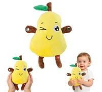 MQLAE Interactive Musical Plush Toy, Touch Sensor Fruit Sound Sensing Metronome Stuffed Toy with Music & Rhythm, Educational Sensory Learning Toy for Kids Toddlers, Boys & Girls Birthday (A.)