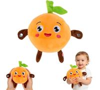 MQLAE Interactive Musical Plush Toy, Touch Sensor Fruit Sound Sensing Metronome Stuffed Toy with Music & Rhythm, Educational Sensory Learning Toy for Kids Toddlers, Boys & Girls Birthday (C)