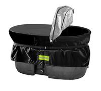 MQLD Rubermaid 100 Gallon Waterproof Stock Tank Cover with Zipper, Rectangular Cold Plunge Oval Ice Bath Tub Horse Livestock Water Trough Insulated Cover for Outdoor Polar Protector 100 Gal Hot Tub