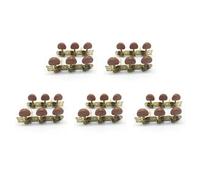 MQODLFP 10Pcs Classical Guitar Tuning Pegs Keys Machine Heads 3L3R Professional Guitar Accessories Guitar Parts,Red-Brown