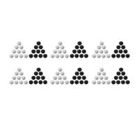 MQODLFP 120 Pcs Marbles 16mm Glass Marbles Knicker Glass Balls Decoration Color Nuggets Toy Black and White