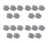 MQODLFP 20PCS Silver Alloy Drum Kit Rectangular Claw Hook Lug Single End Drum Percussion Accessory Replacement Parts