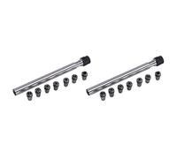 MQODLFP 2X C10 Er8A 100L Collet Chuck Holder + 14Pcs Precision Er8 Spring Collet Set