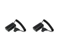 MQODLFP 2X Coiled D-Tap to L-Series F550 Battery Dummy Cable for/Shinobi Small Hd/Camera Monitor