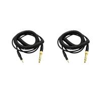 MQODLFP 2X Headphone Adapter Spring Audio Cable Cord Wire DIY Replacement for -M50X -M40X HD518 HD598 HD595 Headset