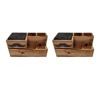 MQODLFP 2X Wood Hairdressing Tool Box Hair Salon Shear Holder Hair Cutting Scissors Rack Storage Container Holder