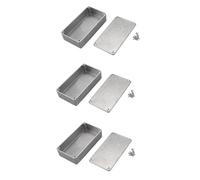 MQODLFP 3 Pc Guitar Effects Pedal Aluminum Stomp Box Enclosure for DIY Guitar Pedal Kit 1590B
