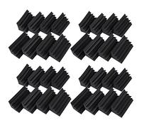 MQODLFP 32 Pack of Black Soundproofing Insulation Bass Trap Acoustic Wall Foam Padding Studio Foam Tiles (32PCS, Black)