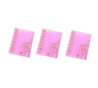 MQODLFP 3PCS Sheet Music Folder Staff Music Folder, Piano Score Folder,Fits Size A4, Writable & Detachable Choir Folder Easy Install C