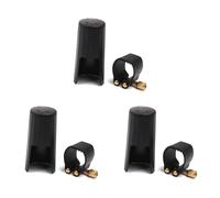 MQODLFP 3X Plastic Clarinets Nozzle Cap with PU Ligature Black