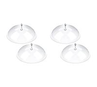 MQODLFP 4 Pack Bird Feeders Protective Cover,Dome Protective Dome,Rain Protective Cover for Hanging Bird Feeders for Garden