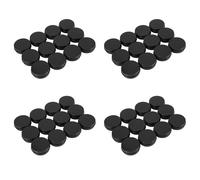 MQODLFP 48Pcs 1Oz Black Aluminum Tin Jars Round Screw Lid Containers Empty Metal Storage Cans