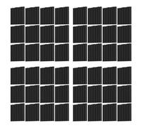 MQODLFP 48PCS Self-Adhesive Acoustic Panels,1X12X12Inch Sound Proof Foam Panels,for Musical Studio,Game Room,Bedroom(Black)