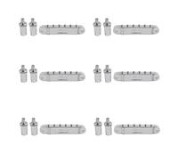 MQODLFP 6X Silver Tune-O- Electric Roller Saddle Bridge Lp Electric Guitar Bridge Korea